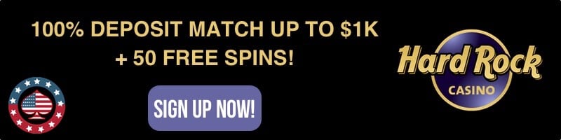 Hard Rock Casino bonus offer America